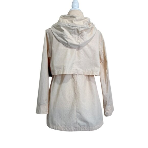 J.Crew Womens Perfect Lightweight Jacket Soft Champagne Rain Coat Size M - Picture 4 of 8